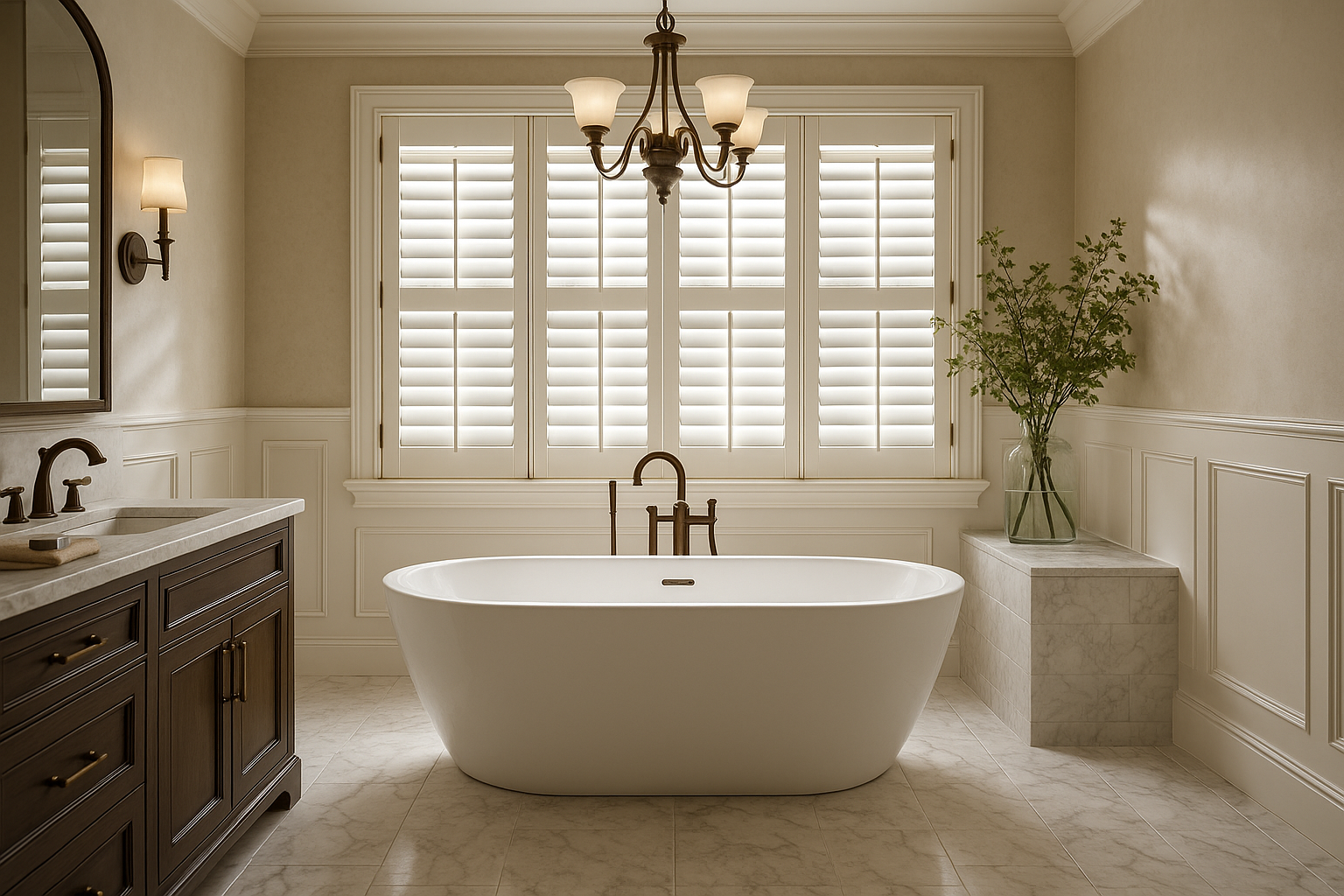 shutter windows bathroom