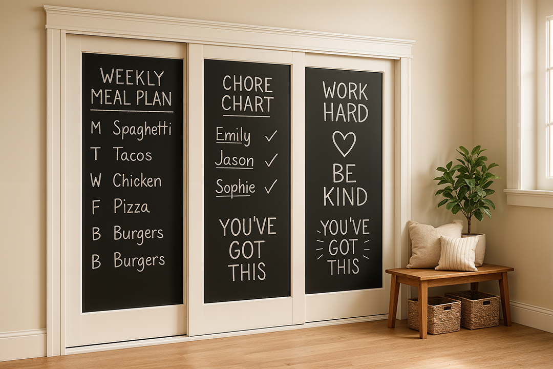 Chalkboard Closet Doors: The Stylish Utility Upgrade